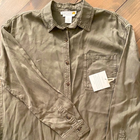 C&C button down lyocell shirt - Picture 1 of 4